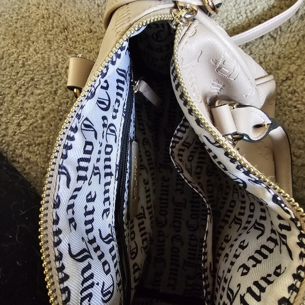 Juicy Couture Pink Shoulder Bag with Gold Charms - Picture 2 of 3